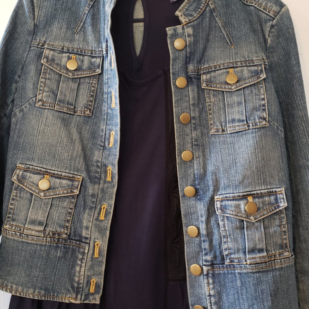 Peblum stlyle Denim jacket